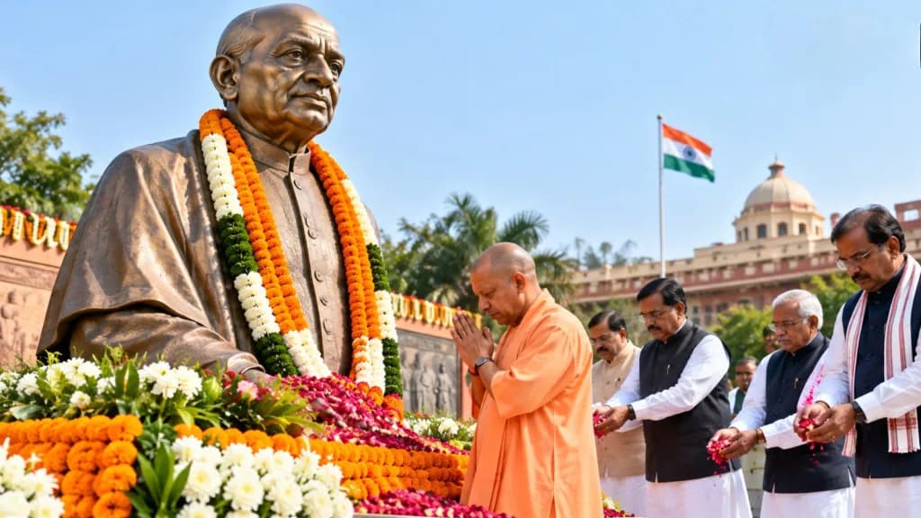 राष्ट्रीय एकता दिवस पर सीएम योगी समेत कई मुख्यमंत्रियों ने सरदार पटेल को किया नमन